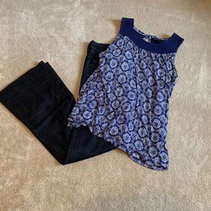 Citizens Of Humanity Hutton Mid Rise Wide Leg Dark Wash Jeans Size 27